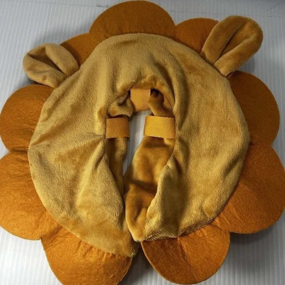 Soft Recovery Inflatable Dog Collar Medium Brown Lion‎ Costume Ieuumler